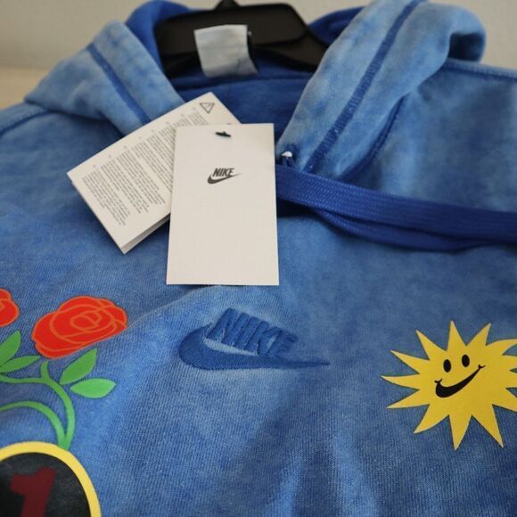 Nike DZ3053 480 Men's Sz Medium Blue Game Royal Pullover Hoodie Sweatshirt $120 - Picture 4 of 9